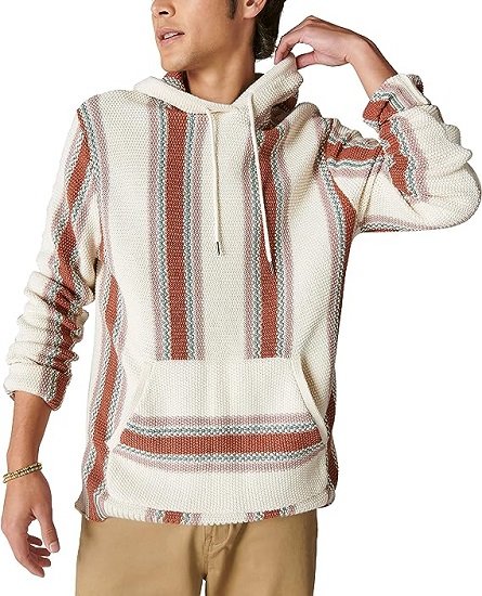 Men's Striped Baja Sweater