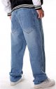 Men's Relaxed Fit Classic Jeans Baggy Comfort Plain Hip Hop Denim Pants