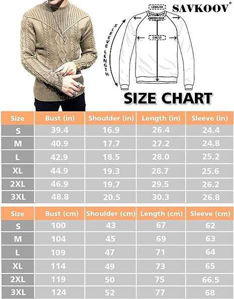 Men's Pullover Long Sleeve Crewneck Knitted Sweater